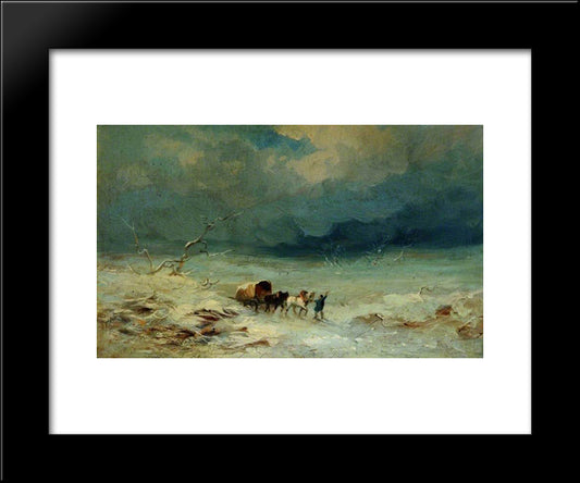 Landscape 20x24 Black Modern Wood Framed Art Print Poster by Morland, George