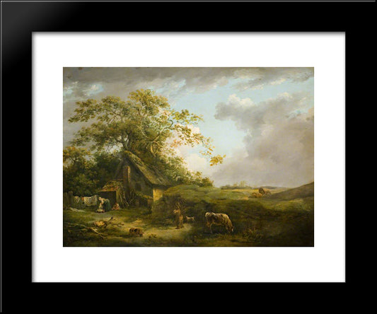 Landscape (Storm Cloud) 20x24 Black Modern Wood Framed Art Print Poster by Morland, George