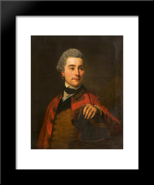 Captain John Joseph Vernon, 3Rd Dragoon Guards 20x24 Black Modern Wood Framed Art Print Poster by Romney, George