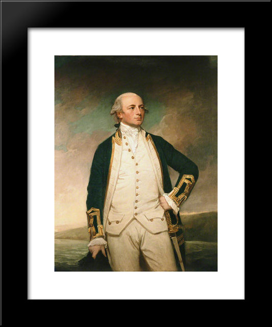 Captain William Peere Williams 20x24 Black Modern Wood Framed Art Print Poster by Romney, George