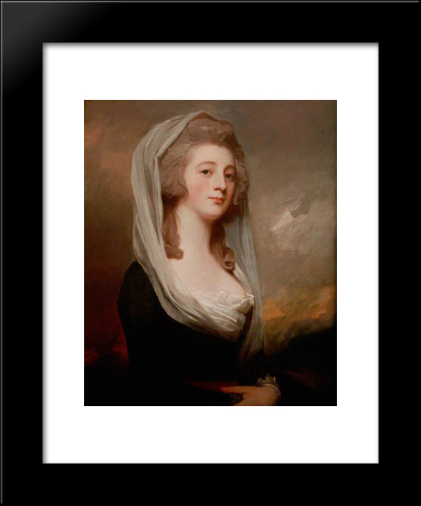 Charlotte Gunning, Later Mrs Stephen Digby 20x24 Black Modern Wood Framed Art Print Poster by Romney, George