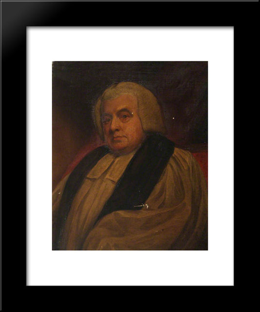 Edward Smallwell, Bishop Of Oxford 20x24 Black Modern Wood Framed Art Print Poster by Romney, George