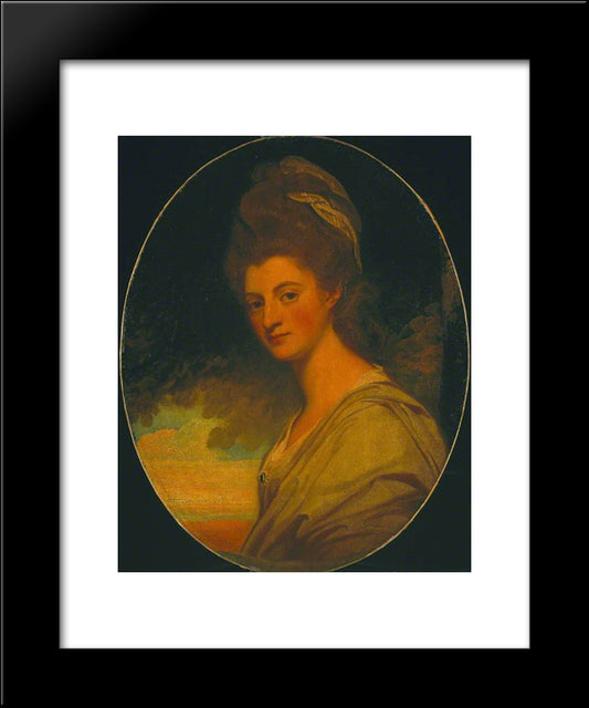 Elizabeth, Countess Of Craven, Later Margravine Of Anspach 20x24 Black Modern Wood Framed Art Print Poster by Romney, George