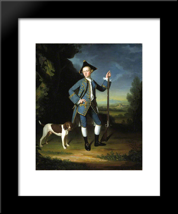 Jacob Morland Of Capplethwaite 20x24 Black Modern Wood Framed Art Print Poster by Romney, George