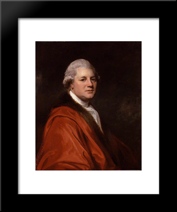 James Macpherson 20x24 Black Modern Wood Framed Art Print Poster by Romney, George