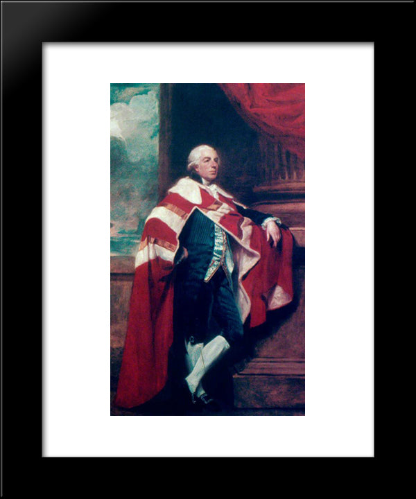 Lord Ducie 20x24 Black Modern Wood Framed Art Print Poster by Romney, George