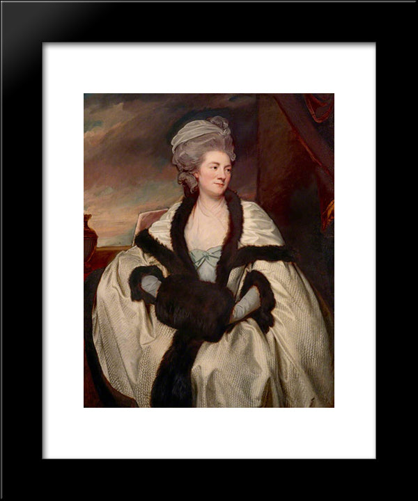 Mary Bootle (D.1813), Mrs Wilbraham Bootle 20x24 Black Modern Wood Framed Art Print Poster by Romney, George