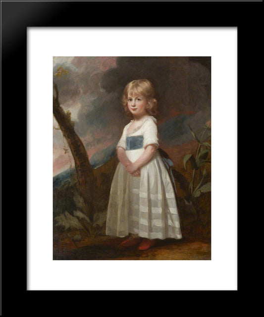 Master Richard Meyler, 1795, Aged 3 Or 4 20x24 Black Modern Wood Framed Art Print Poster by Romney, George