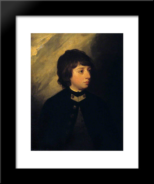 Midshipman George Cumberland 20x24 Black Modern Wood Framed Art Print Poster by Romney, George