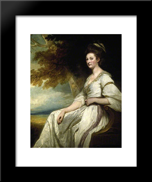 Mrs Beal Bonnell 20x24 Black Modern Wood Framed Art Print Poster by Romney, George