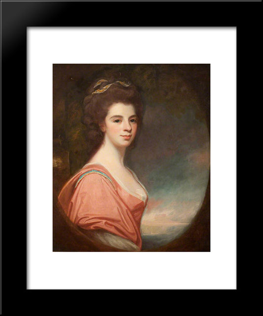 Mrs Christian Cunninghame 20x24 Black Modern Wood Framed Art Print Poster by Romney, George