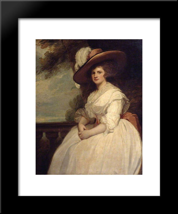 Mrs John Matthews 20x24 Black Modern Wood Framed Art Print Poster by Romney, George