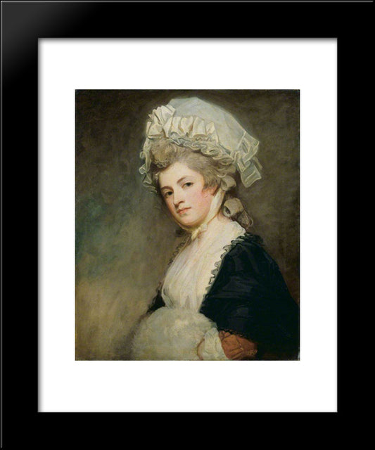 Mrs Mary Robinson 20x24 Black Modern Wood Framed Art Print Poster by Romney, George