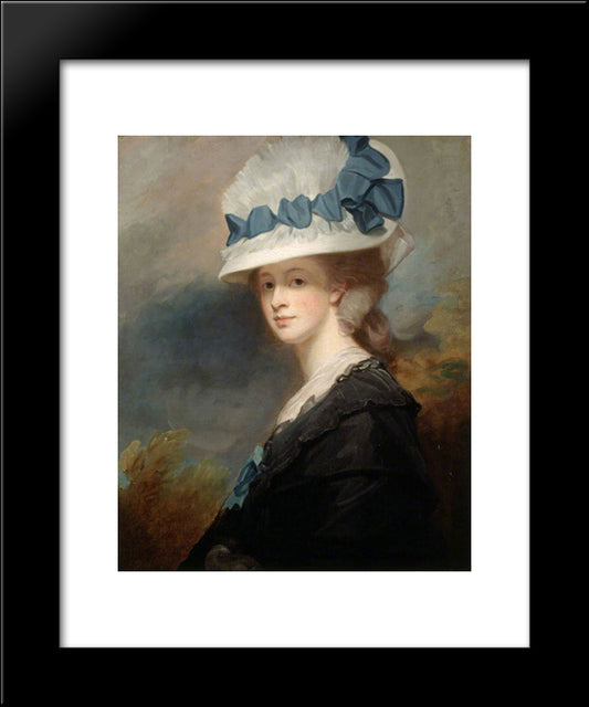 Mrs Musters 20x24 Black Modern Wood Framed Art Print Poster by Romney, George