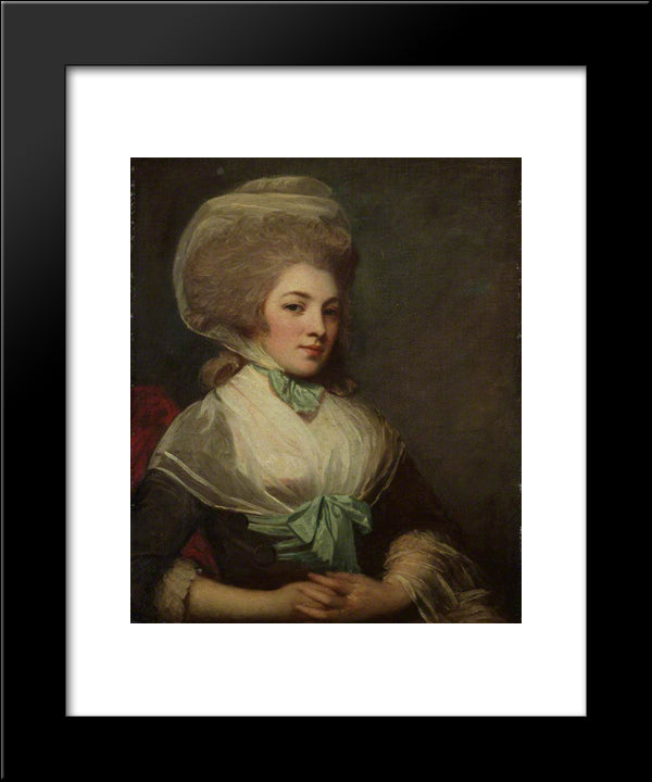 Mrs Newbery 20x24 Black Modern Wood Framed Art Print Poster by Romney, George