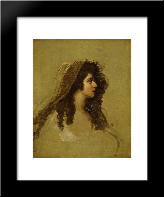 Mrs Siddons 20x24 Black Modern Wood Framed Art Print Poster by Romney, George