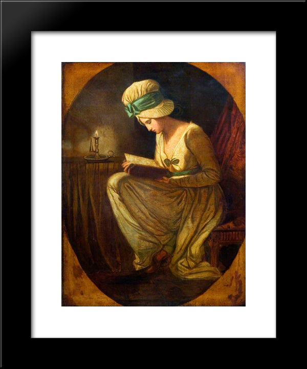 Serena 20x24 Black Modern Wood Framed Art Print Poster by Romney, George