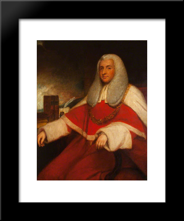 Sir Archibald Macdonald 20x24 Black Modern Wood Framed Art Print Poster by Romney, George