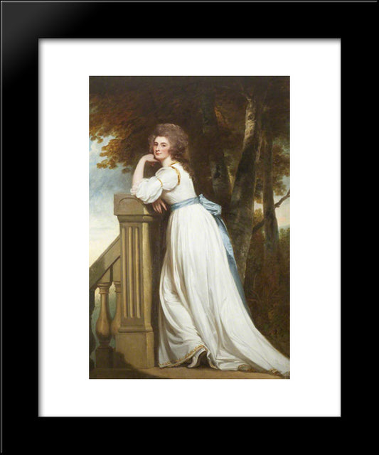 The Lady Rouse Boughton 20x24 Black Modern Wood Framed Art Print Poster by Romney, George