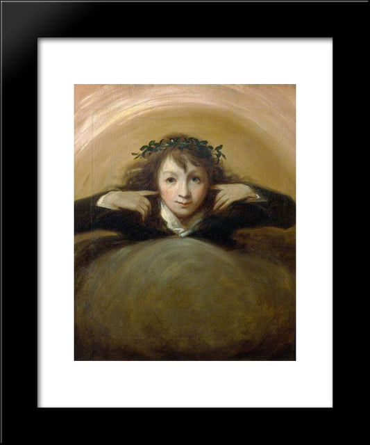 Thomas Alphonso Hayley As 'Puck' 20x24 Black Modern Wood Framed Art Print Poster by Romney, George