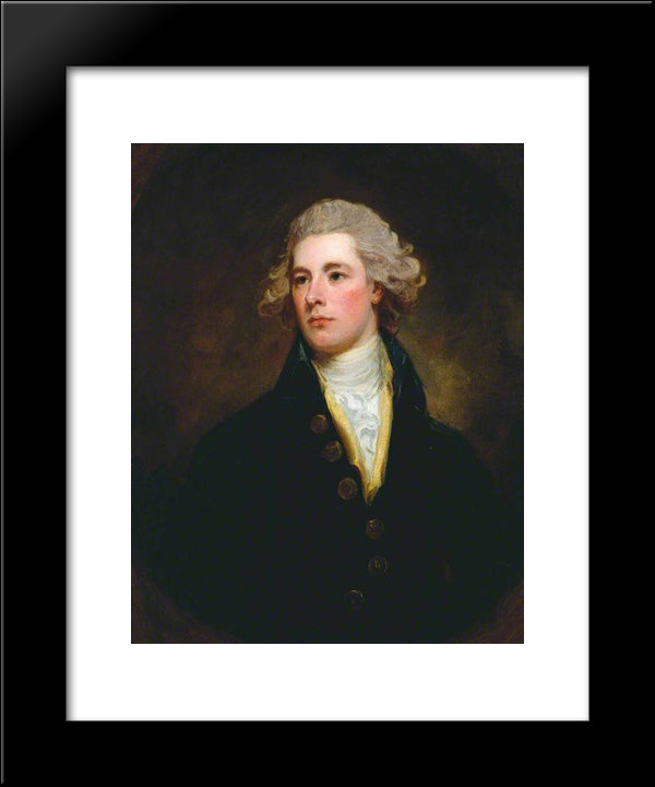 William Pitt The Younger 20x24 Black Modern Wood Framed Art Print Poster by Romney, George