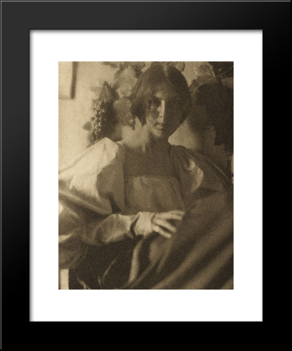 A Portrait 20x24 Black Modern Wood Framed Art Print Poster by Seeley, George