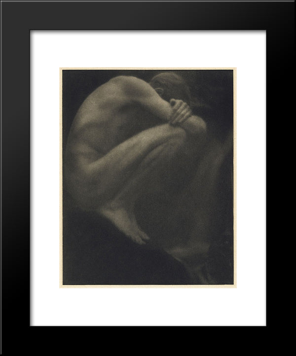 Nude - The Pool 20x24 Black Modern Wood Framed Art Print Poster by Seeley, George