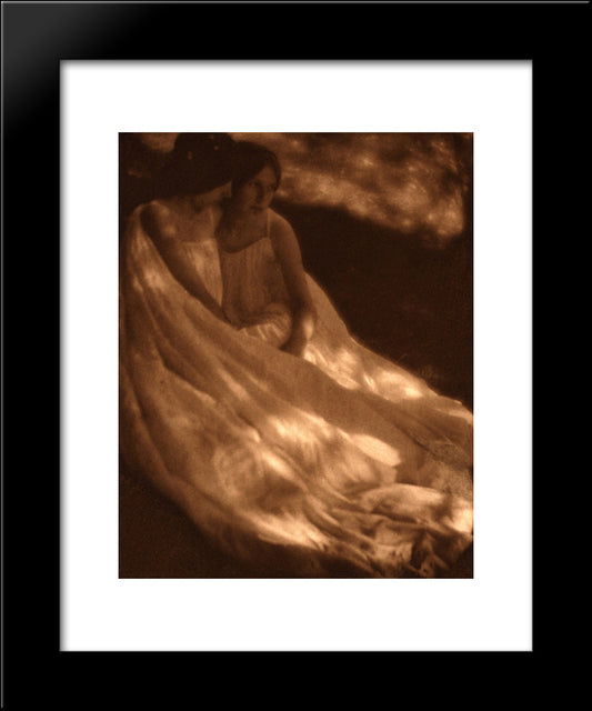 The Burning Of Rome 20x24 Black Modern Wood Framed Art Print Poster by Seeley, George