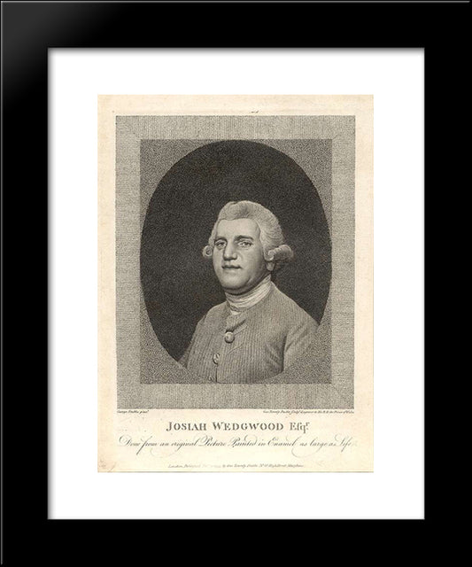 Josiah Wedgwood 20x24 Black Modern Wood Framed Art Print Poster by Stubbs, George