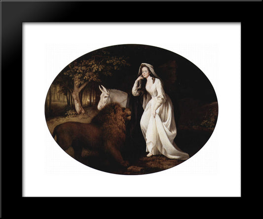 Portrait Of Isabella Saltonstall 20x24 Black Modern Wood Framed Art Print Poster by Stubbs, George