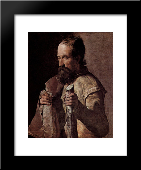 St. James The Minor 20x24 Black Modern Wood Framed Art Print Poster by La Tour, Georges de