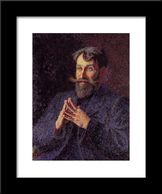 Portrait Of Paul Ranson 20x24 Black Modern Wood Framed Art Print Poster by Lacombe, Georges