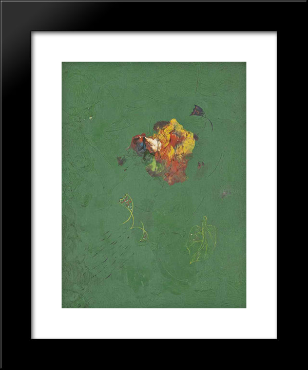 Flower 20x24 Black Modern Wood Framed Art Print Poster by Papazoff, Georges