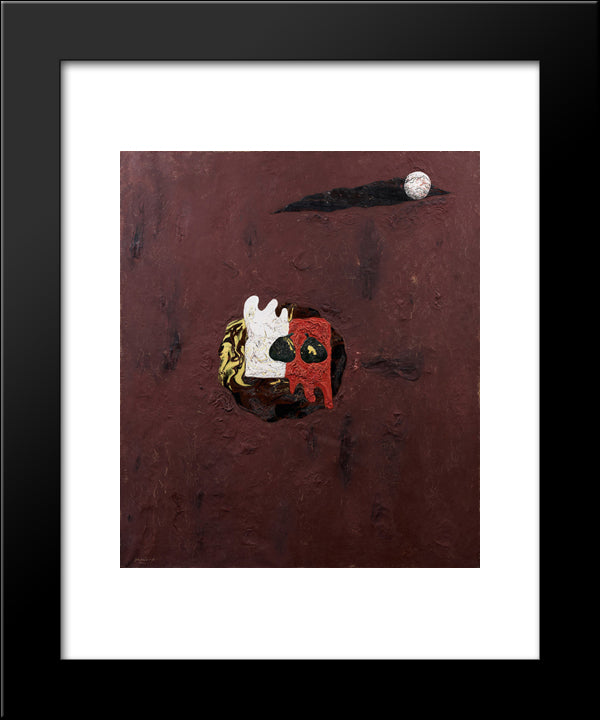Red Glove And White Glove 20x24 Black Modern Wood Framed Art Print Poster by Papazoff, Georges