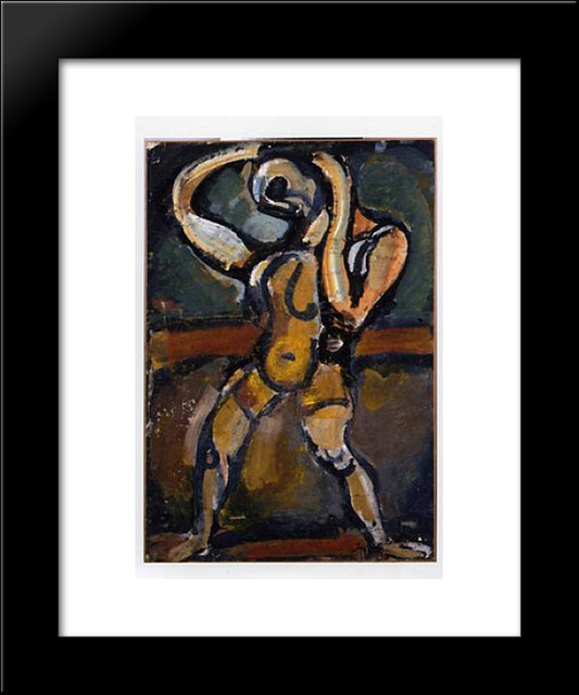 Acrobate Vii 20x24 Black Modern Wood Framed Art Print Poster by Rouault, Georges