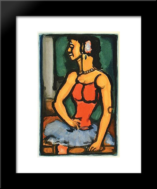 Bittersweet 20x24 Black Modern Wood Framed Art Print Poster by Rouault, Georges