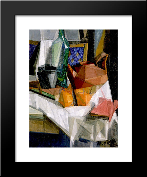 Still Life No. 3 20x24 Black Modern Wood Framed Art Print Poster by Valmier, Georges