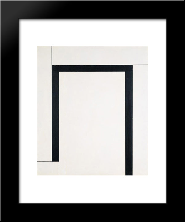 No. 94 (Etendue Fermee) 20x24 Black Modern Wood Framed Art Print Poster by Vantongerloo, Georges
