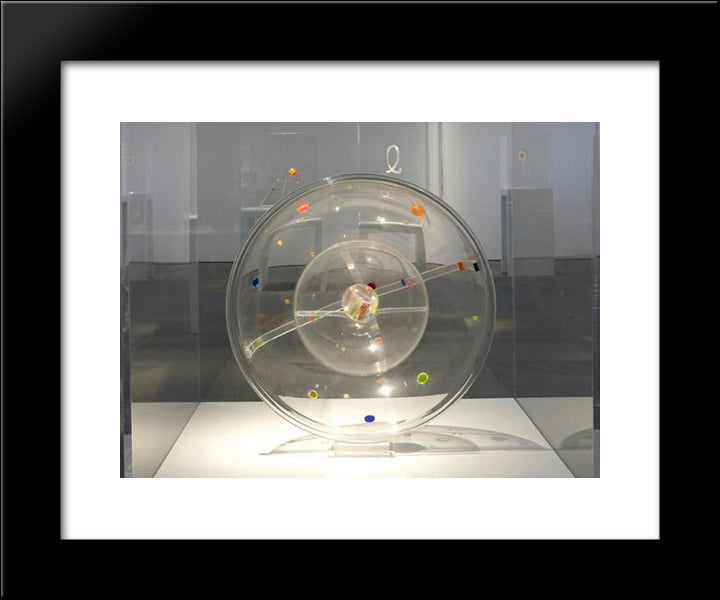 Unknown Title 20x24 Black Modern Wood Framed Art Print Poster by Vantongerloo, Georges