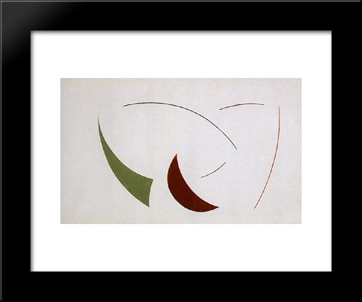 Untitled 20x24 Black Modern Wood Framed Art Print Poster by Vantongerloo, Georges