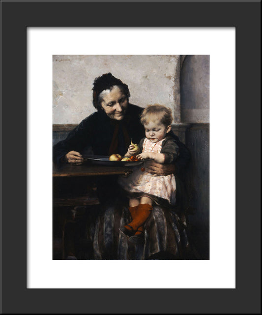 Grandma'S Favourite 20x24 Black Modern Wood Framed Art Print Poster by Jakobides, Georgios
