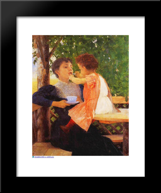 Reversal Of Roles 20x24 Black Modern Wood Framed Art Print Poster by Jakobides, Georgios