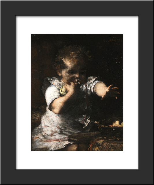 The Insatiable 20x24 Black Modern Wood Framed Art Print Poster by Jakobides, Georgios