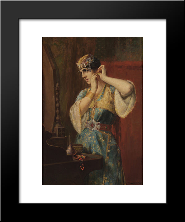 The Toilette 20x24 Black Modern Wood Framed Art Print Poster by Jakobides, Georgios