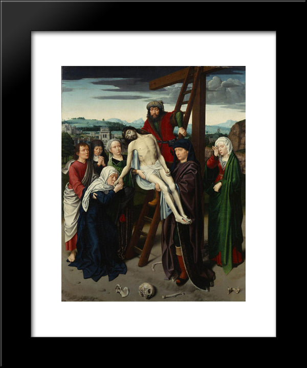 The Deposition 20x24 Black Modern Wood Framed Art Print Poster by David, Gerard