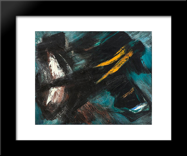 82C 20x24 Black Modern Wood Framed Art Print Poster by Schneider, Gerard