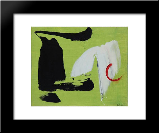 Opus 110 20x24 Black Modern Wood Framed Art Print Poster by Schneider, Gerard