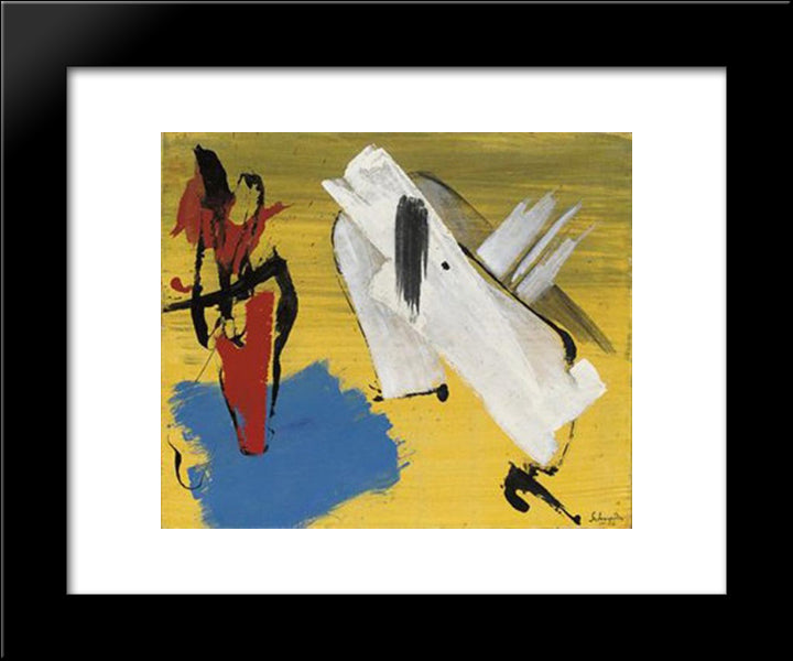 Opus 21H 20x24 Black Modern Wood Framed Art Print Poster by Schneider, Gerard