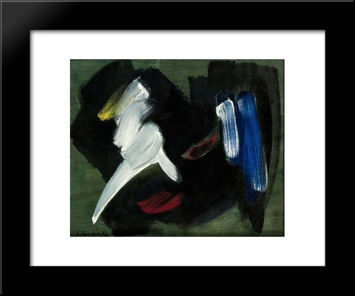 Opus 22 B 20x24 Black Modern Wood Framed Art Print Poster by Schneider, Gerard