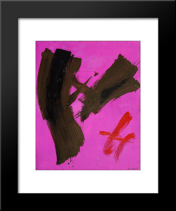 Opus 79 20x24 Black Modern Wood Framed Art Print Poster by Schneider, Gerard